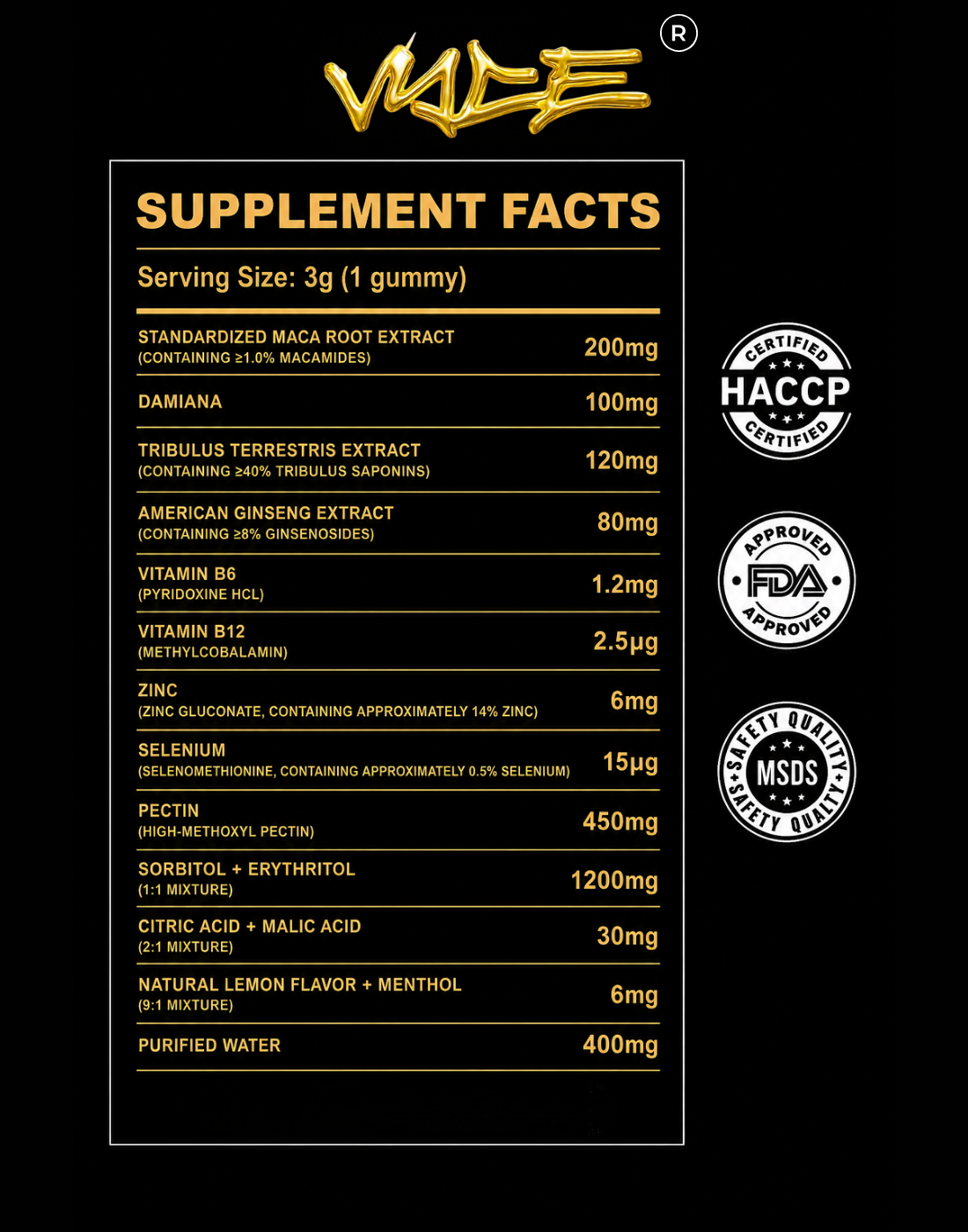 Vyce Gummy (For Men)
